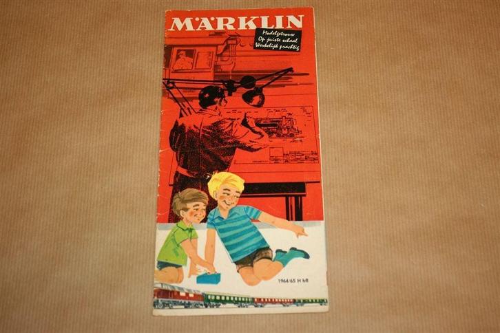 Märklin uitvouwfolder 1964 - 1965 !!, Hobby en Vrije tijd, Modeltreinen | H0, Gebruikt, Wagon, Wisselstroom, Märklin, Ophalen of Verzenden