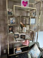 Gouden Kast, Dressoir & Salon Tafels - Set, Huis en Inrichting, Kasten | Buffetkasten, Ophalen, Gebruikt, Glas, Met lade(s)