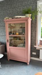 Mooie oude vintage kast, rose, Huis en Inrichting, Kasten | Vitrinekasten, Ophalen, Gebruikt, 50 tot 100 cm, Minder dan 100 cm