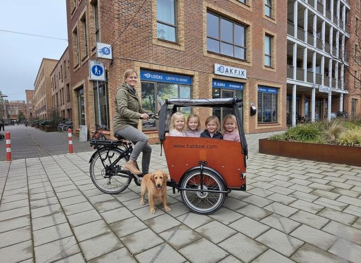 Elektrische Babboe Big bakfiets hondenbakfiets, Fietsen en Brommers, Fietsen | Bakfietsen, Zo goed als nieuw, 4 kinderen of meer
