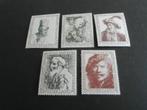 671-675 Zomerzegels Rembrandt 1956 Postfris, Postzegels en Munten, Postzegels | Nederland, Verzenden, Na 1940, Postfris