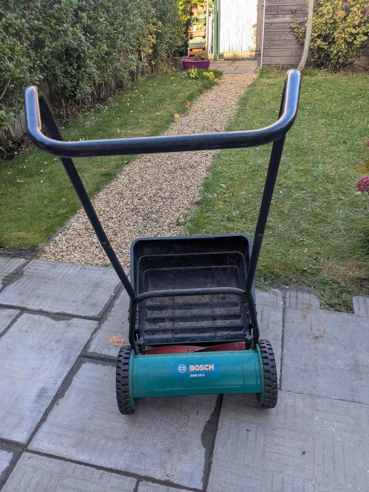 Bosch AHM 38 Handgrasmaaier, Tuin en Terras, Grasmaaiers, Opvangbak, Ophalen