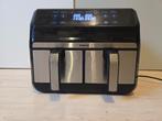 Dubbele airfryer - Hetelucht friteuse - Inventum GF800HLD, Witgoed en Apparatuur, Airfryers, Ophalen, Zo goed als nieuw, Airfryer XXL
