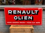 RENAULT Oliën emaille reclame bord, Ophalen of Verzenden