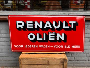 RENAULT Oliën emaille reclame bord beschikbaar voor biedingen