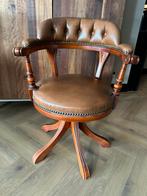 Chesterfield bureaustoel Director’s Chair., Huis en Inrichting, Ophalen, Bruin, ., Zo goed als nieuw