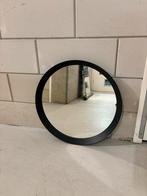 Ronde spiegel met zwarte lijst van Ikea - Langesund, Huis en Inrichting, Woonaccessoires | Spiegels, Ophalen, Rond, Zo goed als nieuw