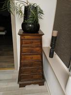Houten Ladekastje met Metalen Ringen, Huis en Inrichting, Kasten | Ladekasten, Ophalen, Minder dan 50 cm, 5 laden of meer, Vintage
