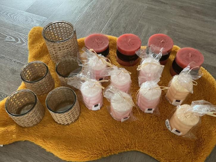 J-Line Windlicht houders & Kaarsen, Huis en Inrichting, Woonaccessoires | Kandelaars en Kaarsen, Nieuw, Minder dan 25 cm, Overige materialen