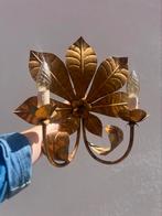 gouden bloemen wandlampjes 2x elegantie voor je interieur, Overige materialen, Wijk 6, Ophalen of Verzenden, Zo goed als nieuw