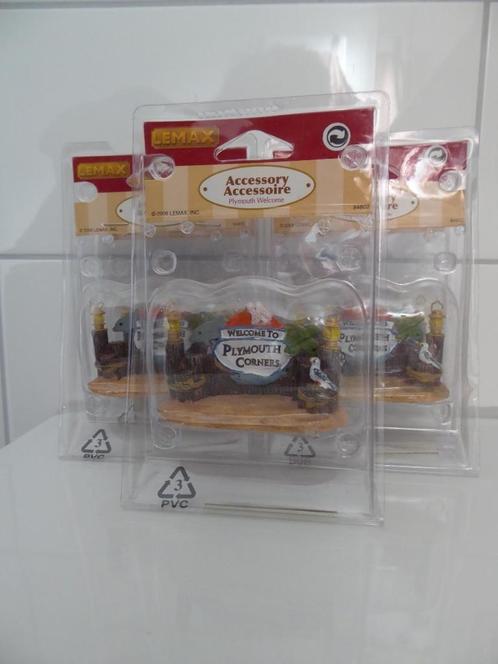 5 x Lemax Kerstdorp Playmouth welcome, Diversen, Kerst, Nieuw, Verzenden