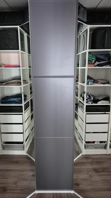 Ikea Pax Meraker deur 229x50 donkergrijs incl scharnieren  beschikbaar voor biedingen
