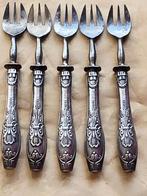 Antieke zilveren dessert vorken,  Sheffield ca 1893, Ophalen of Verzenden, Zilver