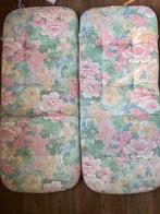 Tuinstoelkussens (2x) met bloemenprint, Huis en Inrichting, Stoelen, Twee, Overige kleuren, Ophalen of Verzenden, Zo goed als nieuw