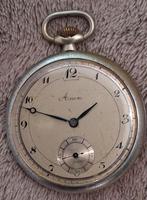 zakhorloge ADJ. *** werkend met secondewijzer, Sieraden, Tassen en Uiterlijk, Horloges | Antiek, Overige merken, Zakhorloge, Staal