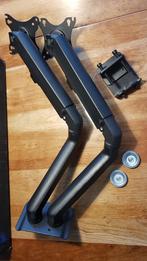 Neomounts dubbele monitorarm zwart, Ophalen, Full HD, 60 Hz of minder, IPS