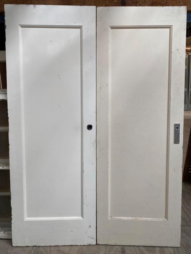 nr. 16 paneeldeur 1 vlaks [meerdere stuks], Doe-het-zelf en Verbouw, Deuren en Horren, Gebruikt, Binnendeur, 200 tot 215 cm, Minder dan 80 cm