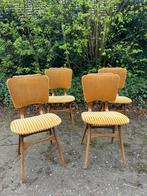 4 eetkamerstoelen (vintage/scandinavisch/stof), Ophalen, Gebruikt, Overige kleuren, Stof