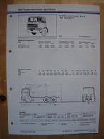 DAF FAT 2300 DHT Technische Specificatie Folder 1987 – 6x4, Ophalen, Zo goed als nieuw, Overige merken, DAF