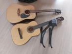 2 akoestische gitaren met extras, Ophalen of Verzenden, Gebruikt, Klassieke of Spaanse gitaar