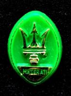 Maserati speld- groen plastic, Verzamelen, Speldjes, Pins en Buttons, Verzenden, Nieuw, Transport, Speldje of Pin