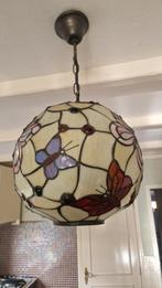Tiffany lamp met vlinders, Ophalen, Zo goed als nieuw, Glas, Minder dan 50 cm