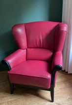 Mooie rundlederen fauteuil, Huis en Inrichting, Fauteuils, Ophalen, Minder dan 75 cm, Leer, Zo goed als nieuw