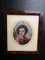 Portret afdruk op zijde - De Goede Herder - Murillo, Antiek en Kunst, Ophalen of Verzenden