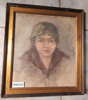 AQUAREL PORTRET VAN EEN JONGEN * Gesigneerd * beschikbaar voor biedingen