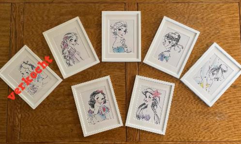 Originele Disney schetstekening (o.a. Elsa, Anna, Rapunzel), Audio, Tv en Foto, Fotografie | Fotolijsten, Zo goed als nieuw, Ophalen of Verzenden