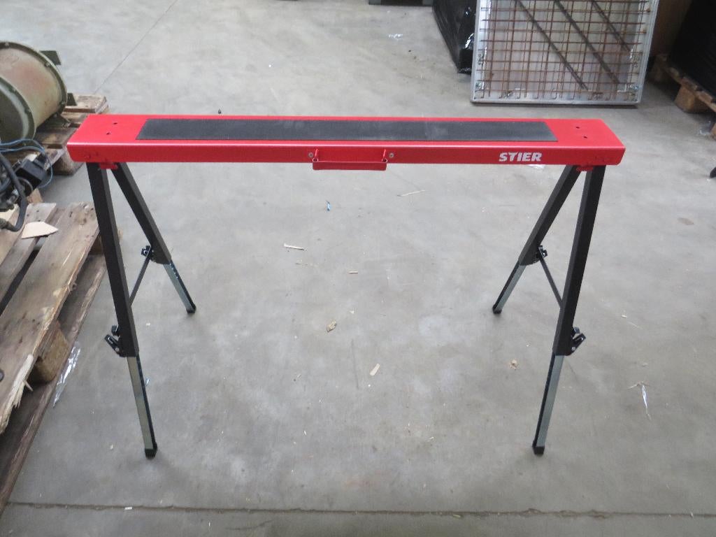 STIER inklapbare schraag, in hoogte verstelbaar, 150 kg, Doe-het-zelf en Verbouw, Werkbanken, Nieuw, 70 tot 120 cm, Inklapbaar