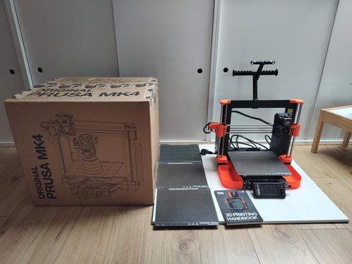 Original Prusa MK4 + 3 extra print sheets, Computers en Software, 3D Printers, Gebruikt, Ingebouwde Wi-Fi, Ophalen