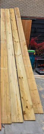 4 rabatdelen, Doe-het-zelf en Verbouw, Minder dan 25 mm, Nieuw, Plank, 300 cm of meer