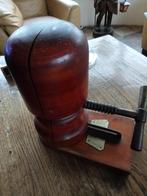 Antieke hoedenrekker, hoedenspanner met maatschaal, Ophalen of Verzenden