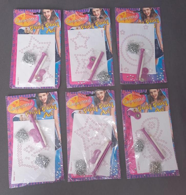 6x verschillende vorm Toi-Toys Bling Bling Art - ongebruikt, Kinderen en Baby's, Speelgoed | Educatief en Creatief, Nieuw, Knutselen