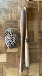 Handschoen met 2 knuppels, Sport en Fitness, Honkbal en Softbal, Ophalen of Verzenden, Zo goed als nieuw, Handschoen