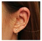 Kanpatha piercing 14K gold, Sieraden, Tassen en Uiterlijk, Piercings, Ophalen of Verzenden, Zo goed als nieuw, Goud