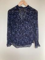 Custommade blauwe chiffon blouse met print maat xs/34, Blauw, Strandvejen 112 2900 Hellerup, Denmark, Custommade, Zo goed als nieuw