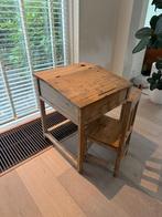 Steigerhouten lessenaar bureau kind, Huis en Inrichting, Bureaus, Ophalen, Gebruikt, Bureau