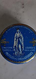 Antiek blikje Lourdes pastilles, Overige merken, Gebruikt, Overige, Ophalen of Verzenden
