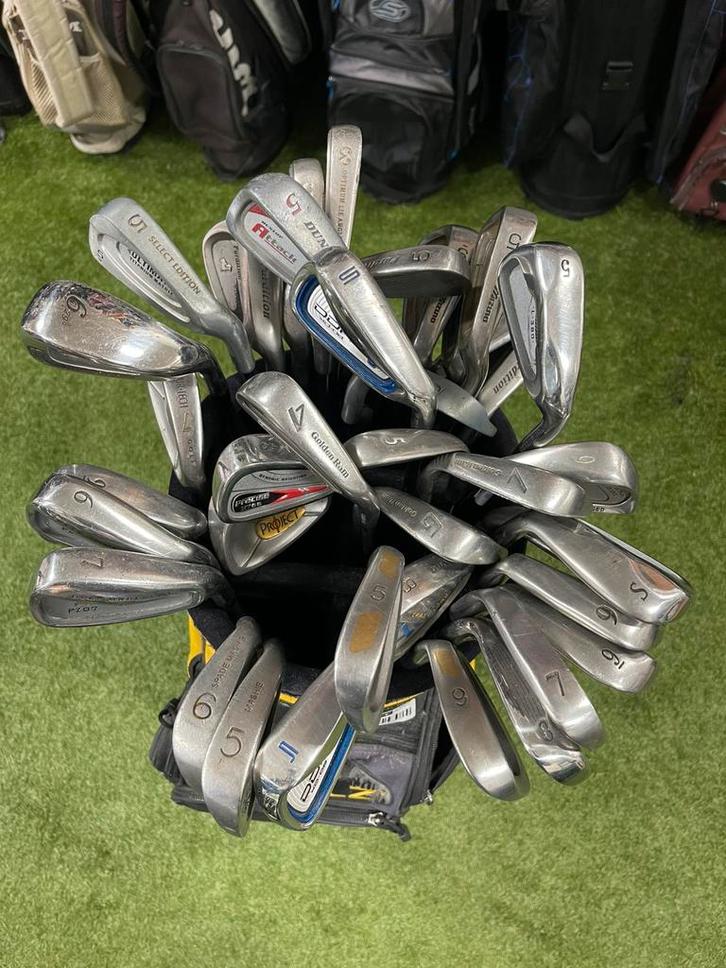 Tourbag vol met combi ijzers, Sport en Fitness, Golf, Gebruikt, Club, Overige merken, Ophalen of Verzenden