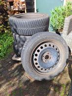 4 winterbanden vredestein 205/55 R 16 91H M&S op stalen velg, Auto-onderdelen, Banden en Velgen, Ophalen, Gebruikt, 15 inch, Banden en Velgen
