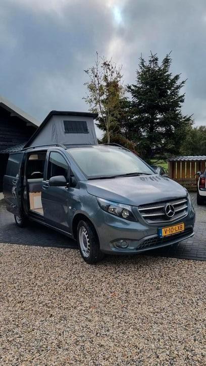 Stoere mercedes Vito 2018 4matic  euro 6 nieuwe inbouw!, Caravans en Kamperen, Campers, Bedrijf, Buscamper of Camperbus, Mercedes-Benz