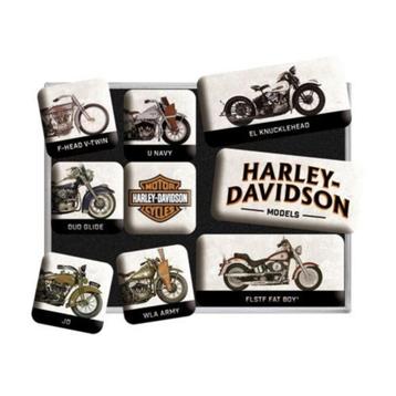 Harley Davidson motorcycles reclame magneet set magneetjes beschikbaar voor biedingen