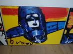 serie van herman brood 4 stuks op canvas izgst, Antiek en Kunst, Kunst | Schilderijen | Modern, Ophalen