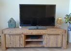 Houten TV meubel, Ophalen, 150 tot 200 cm, Zo goed als nieuw, Minder dan 100 cm
