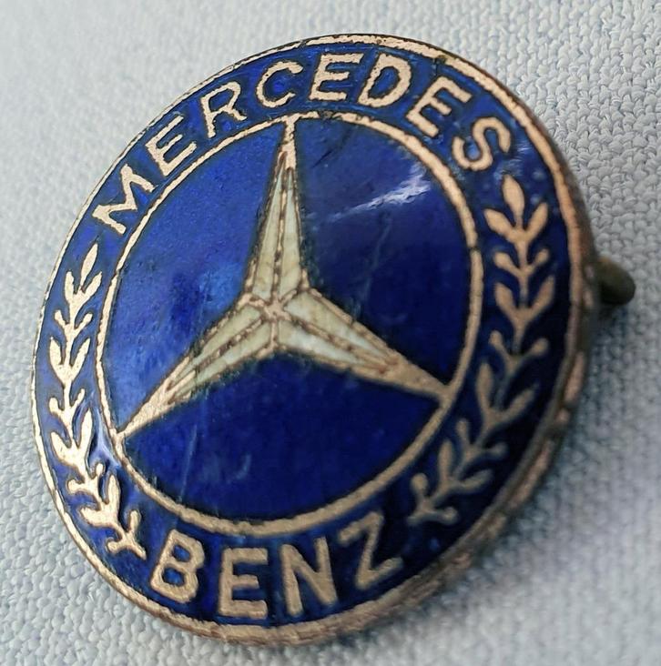Broche Mercedes, geëmailleerd, Verzamelen, Speldjes, Pins en Buttons, Gebruikt, Speldje of Pin, Transport, Verzenden