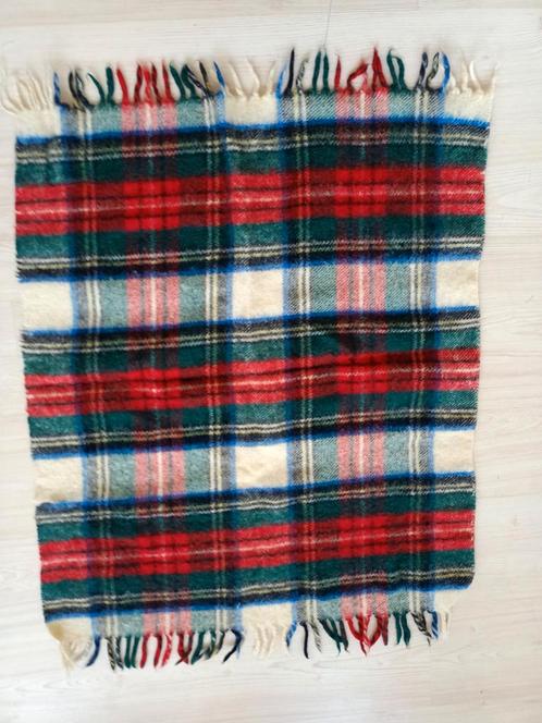 vintage Retro plaid woondeken deken, Huis en Inrichting, Woonaccessoires | Plaids en Woondekens, Gebruikt, Ophalen of Verzenden