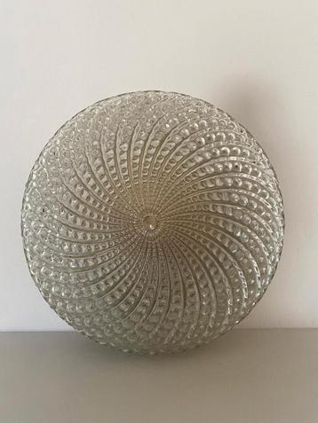 Mooie grote vintage swirl wand-/plafondlamp, 60s  beschikbaar voor biedingen