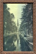 De Groenburgwal met zicht op Zuiderkerk, Amsterdam ca1900, Gebruikt, Verzenden, Foto, Gebouw